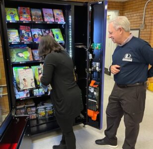 Judith’s Reading Room Packs Book Vending Machine