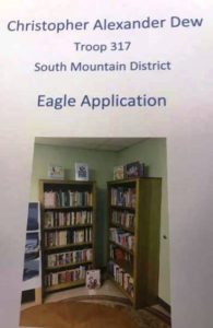 Christopher Dew Troup 312 South Mountain District Eagle Application Cover